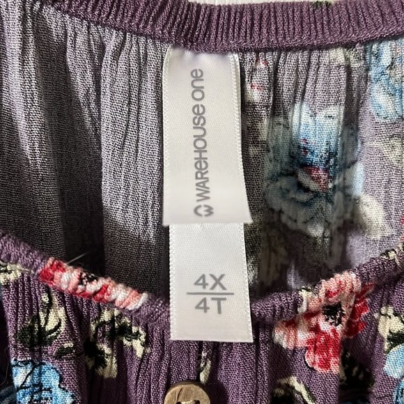 Women's Smocked Peasant Top - Picture 5 of 7